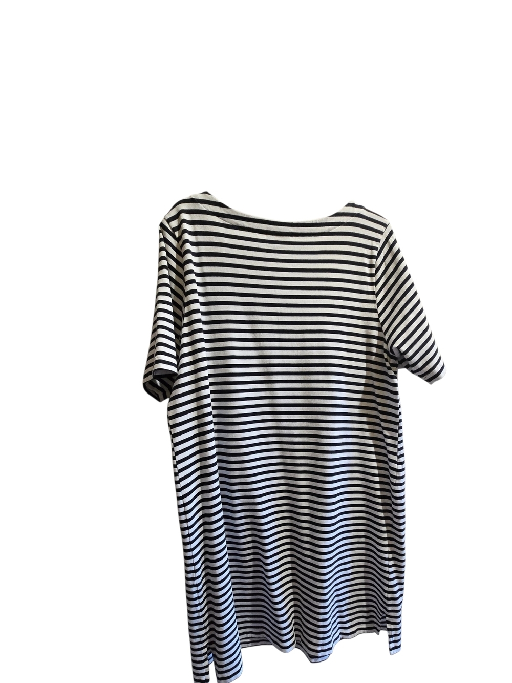 J. Jill Black and White Striped Knit Dress - Picture 2 of 6